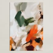 "Good Morning Cafe No.1" - Art Print in Pumpkin Orange by Parima Studio - Unframed