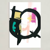 "Serendipity" - Art Print in soft peach by Ilana Greenberg - Unframed