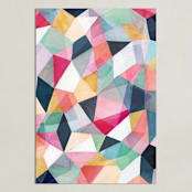 "Kaleidoscope No.1" - Art Print in Cerise by Hooray Creative - Unframed