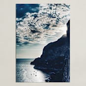 "Pinnacle" - Art Print in sea blue by Courtney Crane - Unframed