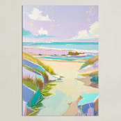 "Oceanic Dream" - Art Print in Lilac by Julie Chi - Unframed