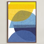 "tissue mounds" - Art Print in sun and moon by Carrie Moradi - Framed