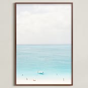 "Island Time 2" - Art Print in Sea by Lindsay Madden - Framed