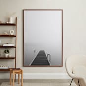 "The Edge" - Art Print in Light Grey by Jennifer Morrow - In a Room