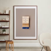 "Famous Food Blue" - Art Print in French Onion Blue by Andrew McClintock - In a Room