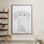 "Seated in Greece II" - Art Print in white by Kaitie Bryant - In a Room