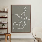 "Hiking in Okoboji" - Art Print in Moss by Calee A.H. Cecconi - In a Room