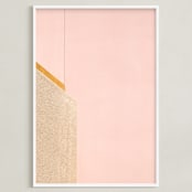 "A Balanced Arch II" - Art Print in Creamy Pink by Lisa Sundin - Framed