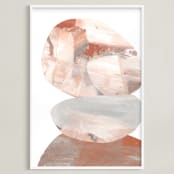 "Shaped by Nature" - Art Print in Clay by Agnes Pierscieniak - Framed