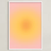 "Soft Sun" - Art Print in Sunrise by Emili Alfieri - Framed