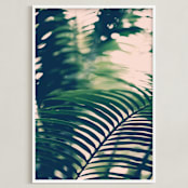 "Labyrinths" - Art Print in forest green by ALICIA BOCK - Framed