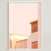 "Urban Desert Series 1" - Art Print in Soft Earth Tones by Lisa Sundin - Framed