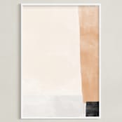 "Journey 01" - Art Print in Desert Brown by WeArt - Framed