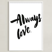 "Always Love" - Art Print in Classic by Maria Clarisse - Framed