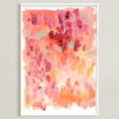 "vault of dreamers" - Art Print in shell pink by Kelly Witmer - Framed