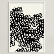 "Black Sheep" - Art Print in Noir by rose lindo - Framed