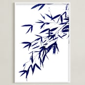 "Tranquil" - Art Print in indigo by indigo studio - Framed