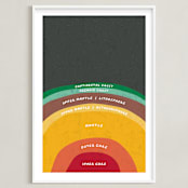 "The Earth" - Art Print in Magma by Erica Krystek - Framed