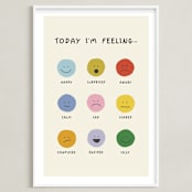 "feelings" - Art Print in Ivory by Ellen Schlegelmilch - Framed