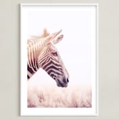 "Sparkle" - Art Print in Peach by Tania Medeiros - Framed