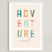 "Adventure Lies Ahead" - Art Print in Paper by Brandy Folse - Framed