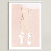 "The Performance" - Art Print in Petal by Robin Ott - Framed