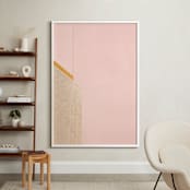 "A Balanced Arch II" - Art Print in Creamy Pink by Lisa Sundin - In a Room