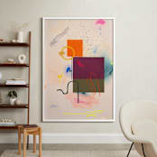 "Count Your Blessings Before They Hatch" - Art Print in Seashell by Keren Toledano - In a Room
