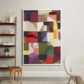 "A quilt for Sonia D" - Art Print in Grape by Erin McCluskey Wheeler - In a Room