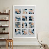 "Sunsets" - Art Print in Indigo by LeAnne Roberts - In a Room
