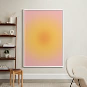 "Soft Sun" - Art Print in Sunrise by Emili Alfieri - In a Room