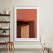 "Day to Day 2" - Art Print in Burnt Terracotta Red by Lisa Sundin - In a Room