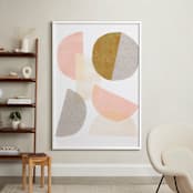 "Shifting" - Art Print in Blush by Kelly Nasuta - In a Room