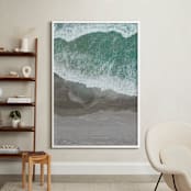 "The Shoreline" - Art Print in Sea Green by Melanie Sutherland - In a Room