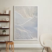"Tranquil Collective" - Art Print in Icy Blue by Lisa Sundin - In a Room