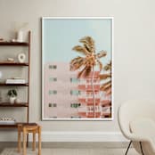 "Pastel Holidays" - Art Print in Peach Pearl by Rega - In a Room