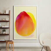 "My Portion" - Art Print in Deep Yellow by Jon Lai - In a Room