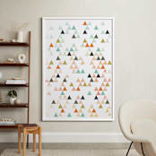 "Apertures No. 6" - Art Print in Coral by Genna Blackburn - In a Room