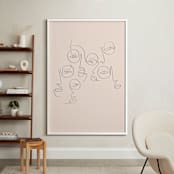 "lunettes" - Art Print in Linen by On Friday We - In a Room