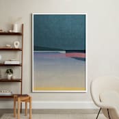 "Horizons III" - Art Print in Lagoon by Sumak Studio - In a Room