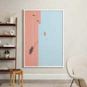 "Palm Springs - A Color Study I" - Art Print in Palm Springs Blue by Lisa Sundin - In a Room
