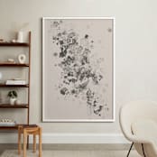 "Fount of Flora" - Art Print in clay by Design Lotus - In a Room