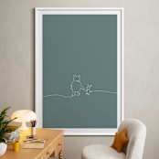 "A Simple Stroll" - Art Print in Forest by Britt Mills - In a Room