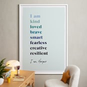 "Positive Affirmations" - Personalized Art Print in Winter by Nazia Hyder - In a Room
