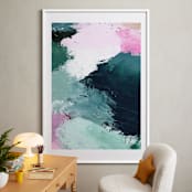 "Vivid Splash" - Art Print in Ocean by Melanie Severin - In a Room