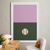 "3 Season Sport | Baseball" - Art Print in Olive by pacifica project - In a Room
