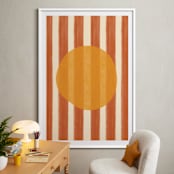 "Day and Night 1" - Art Print in Sun by Inkblot Design - In a Room