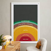 "The Earth" - Art Print in Magma by Erica Krystek - In a Room