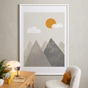 "The Mountains are Calling in the Morning" - Art Print in Mountain by Meghan Hageman - In a Room