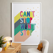 "Can't Stop" - Art Print in Candy by Katy Clemmans - In a Room